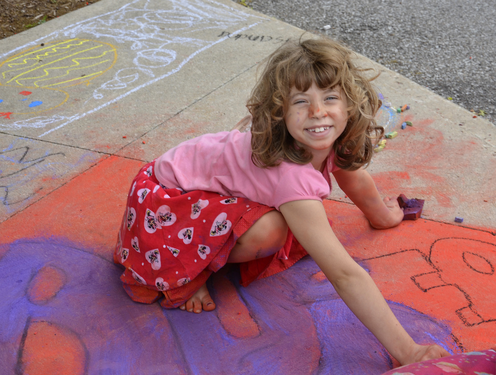 Child at Chalk Walk 2011