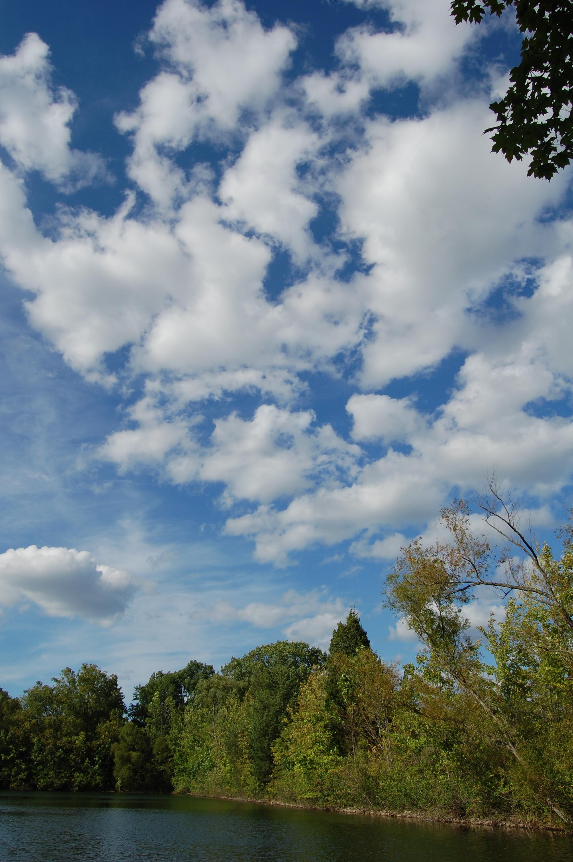 Old Reservoir Pond and Clouds