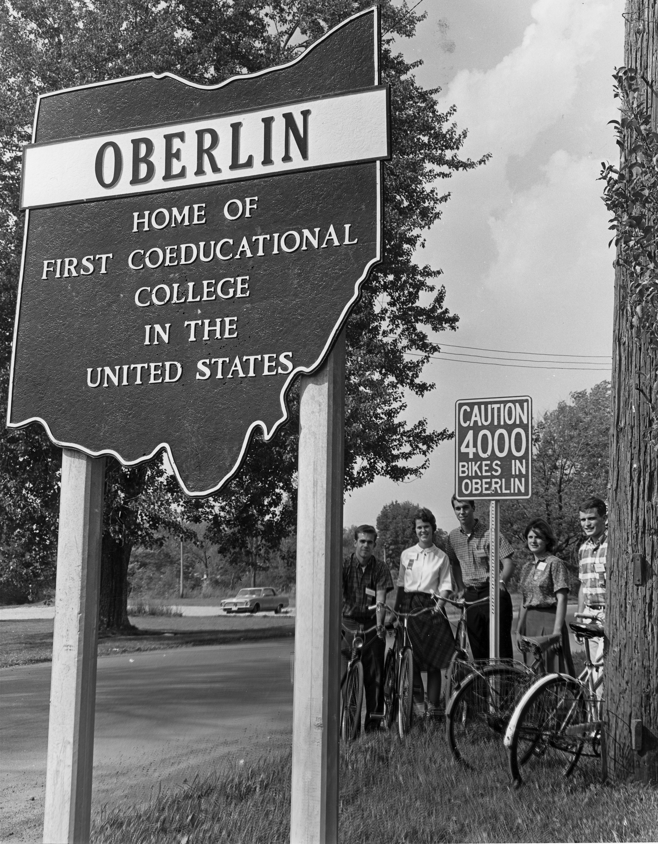 Bicycles: a favorite way of getting around Oberlin