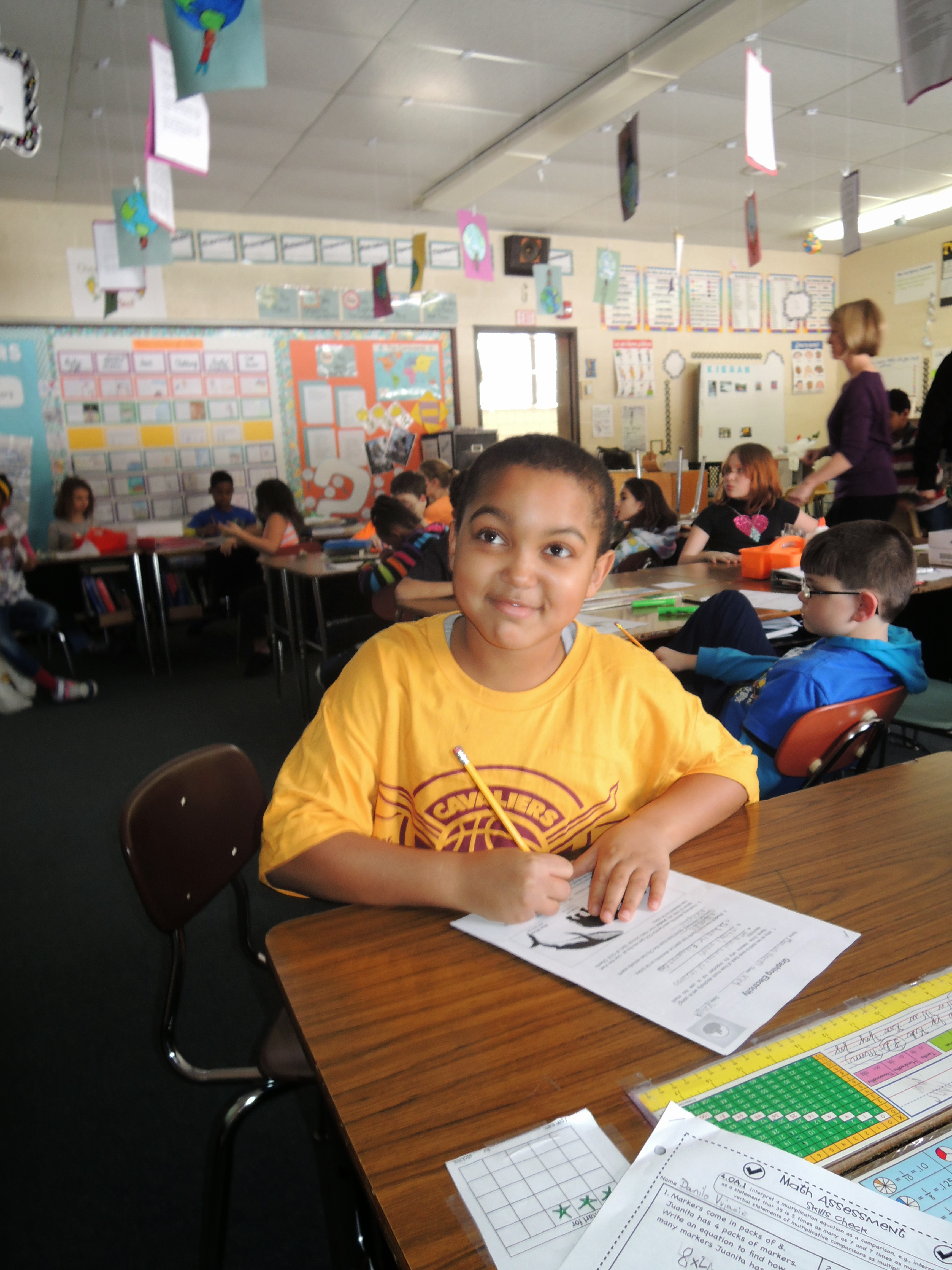 Prospect Dashboard lesson with adorable young student boy